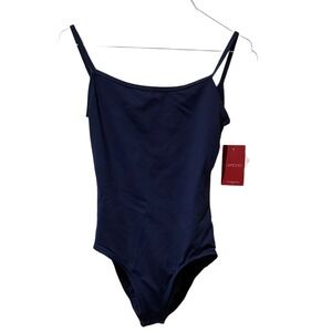 Capezio Strappy Back Camisole Leotard Navy Blue SE1030W Mens Large NWT